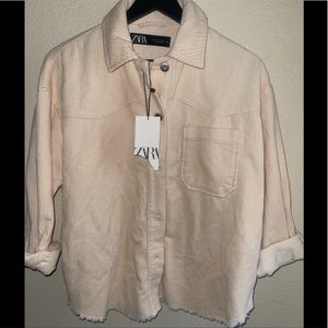 Zara Corduroy Shirt Jacket